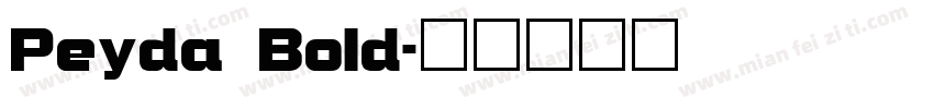 Peyda Bold字体转换